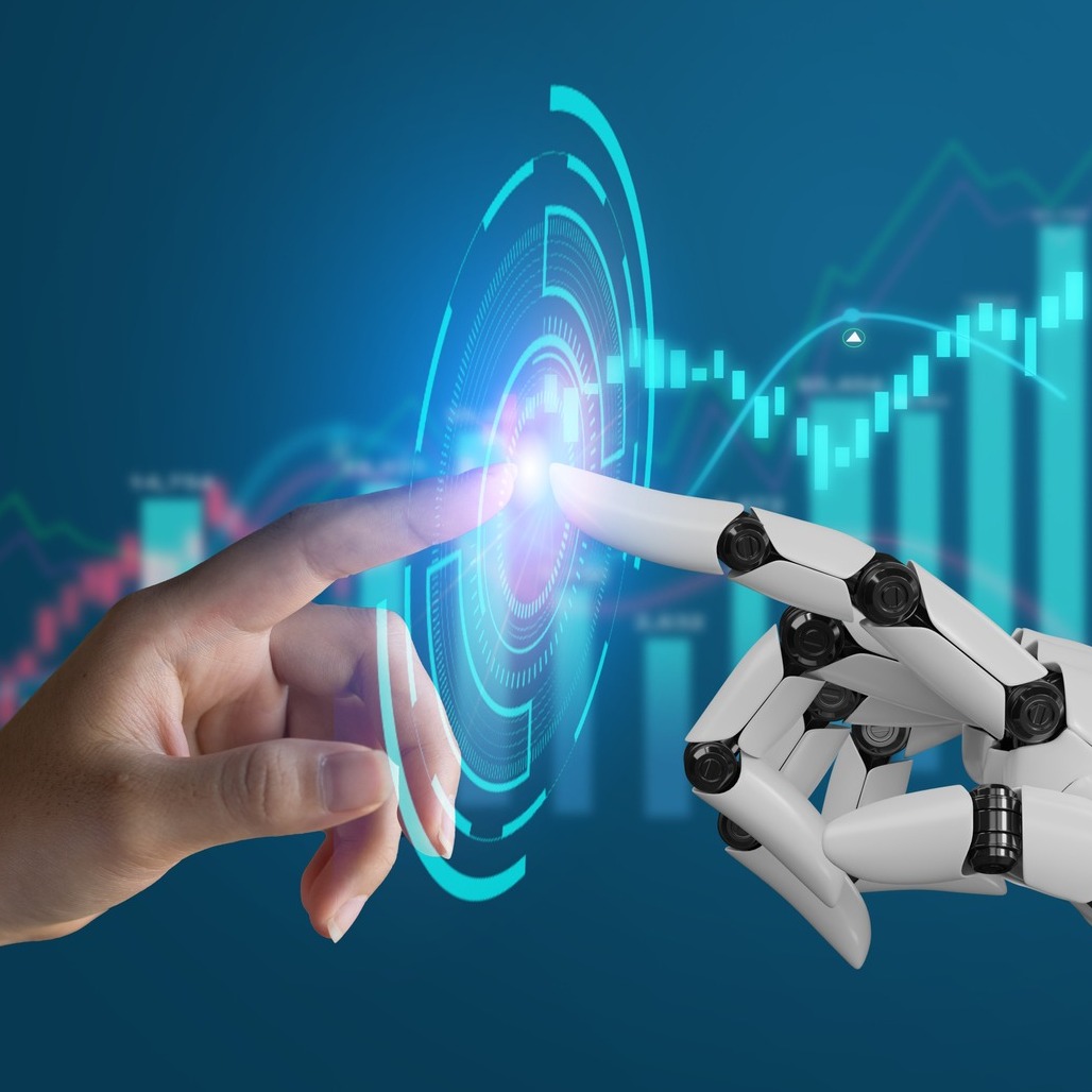 CSS_AI hand and robot touch with analytics graph_crop 4 CSS_AI hand and robot touch with analytics graph_crop 4